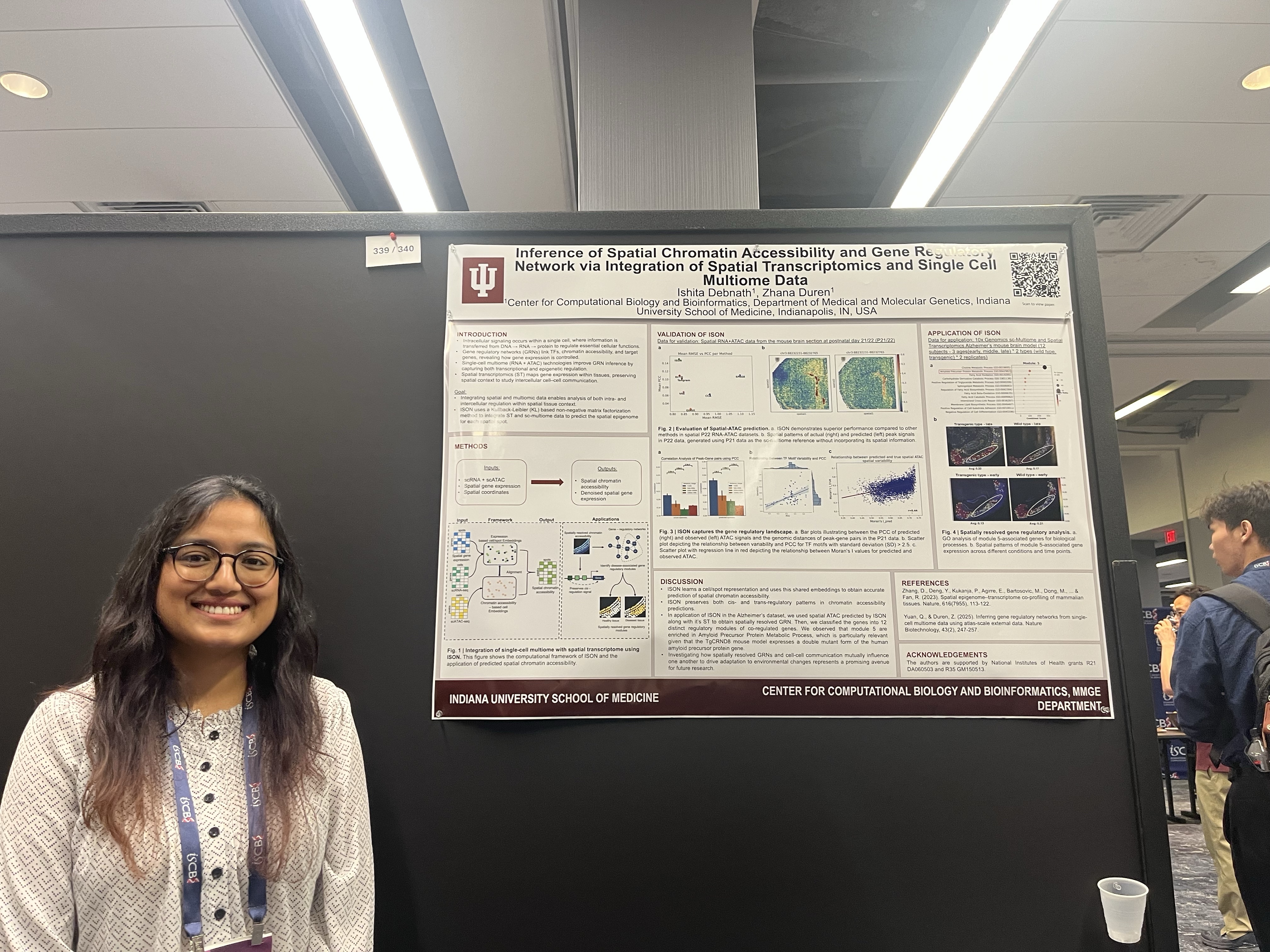 Ishita Presenting Poster